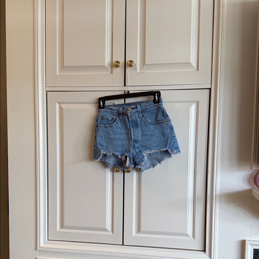 Levi's 501 Light Blue Jean Shorts